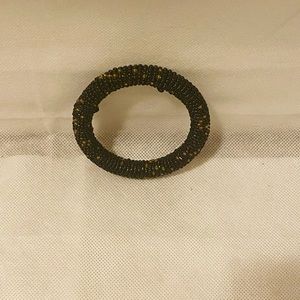 African style beaded bracelet in black & brown